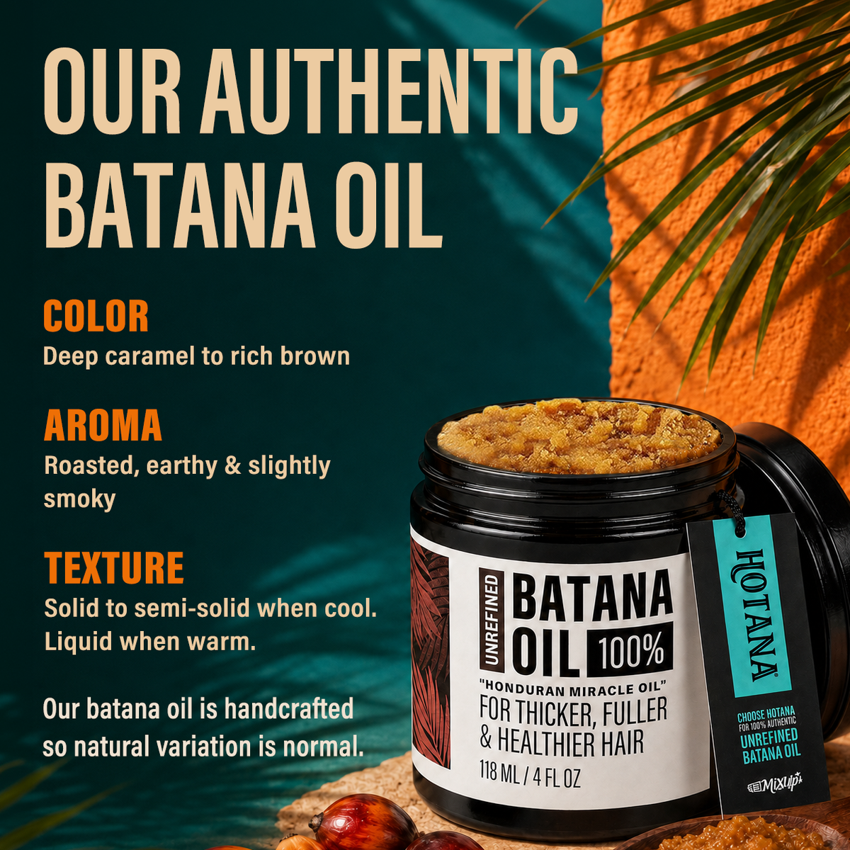 Hotana 100% Unrefined Batana Oil (4 oz)