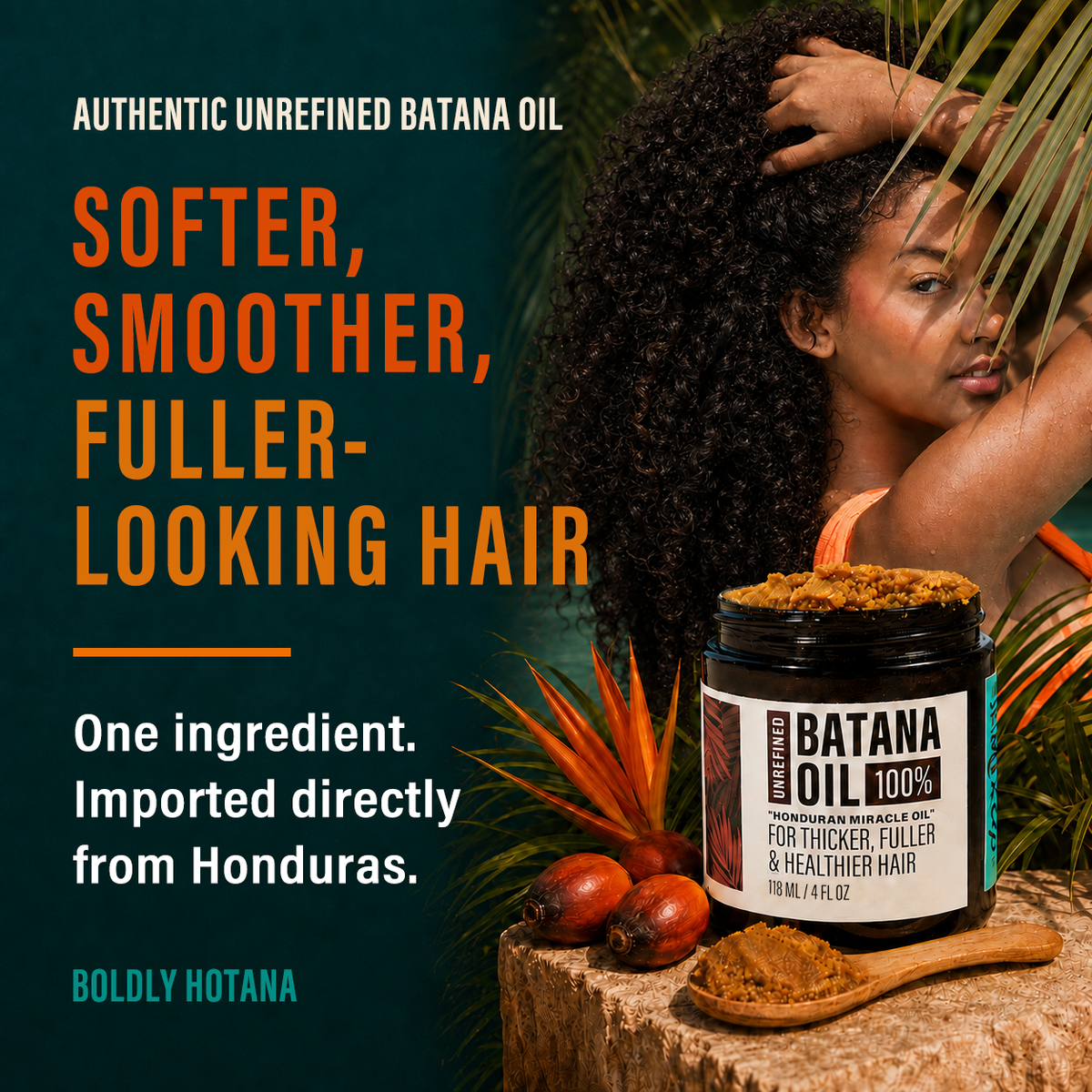 Hotana 100% Unrefined Batana Oil (4 oz)